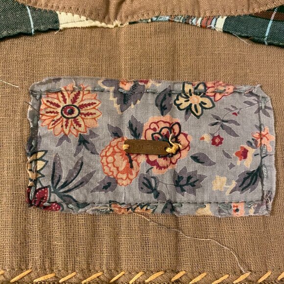 Vintage Free People Reversible Felt Patchwork Coat - Picture 5 of 12